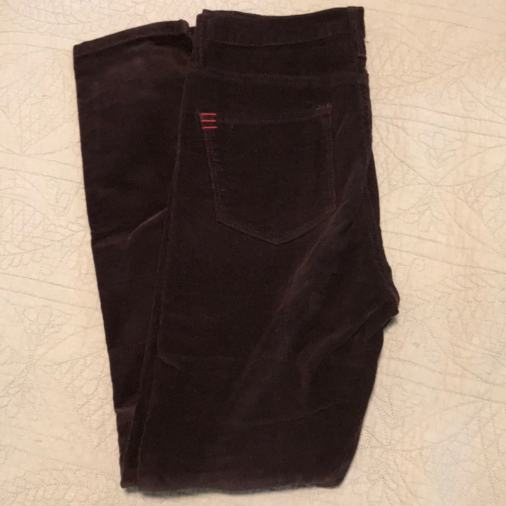 BDG Twig High Rise Maroon Corduroy